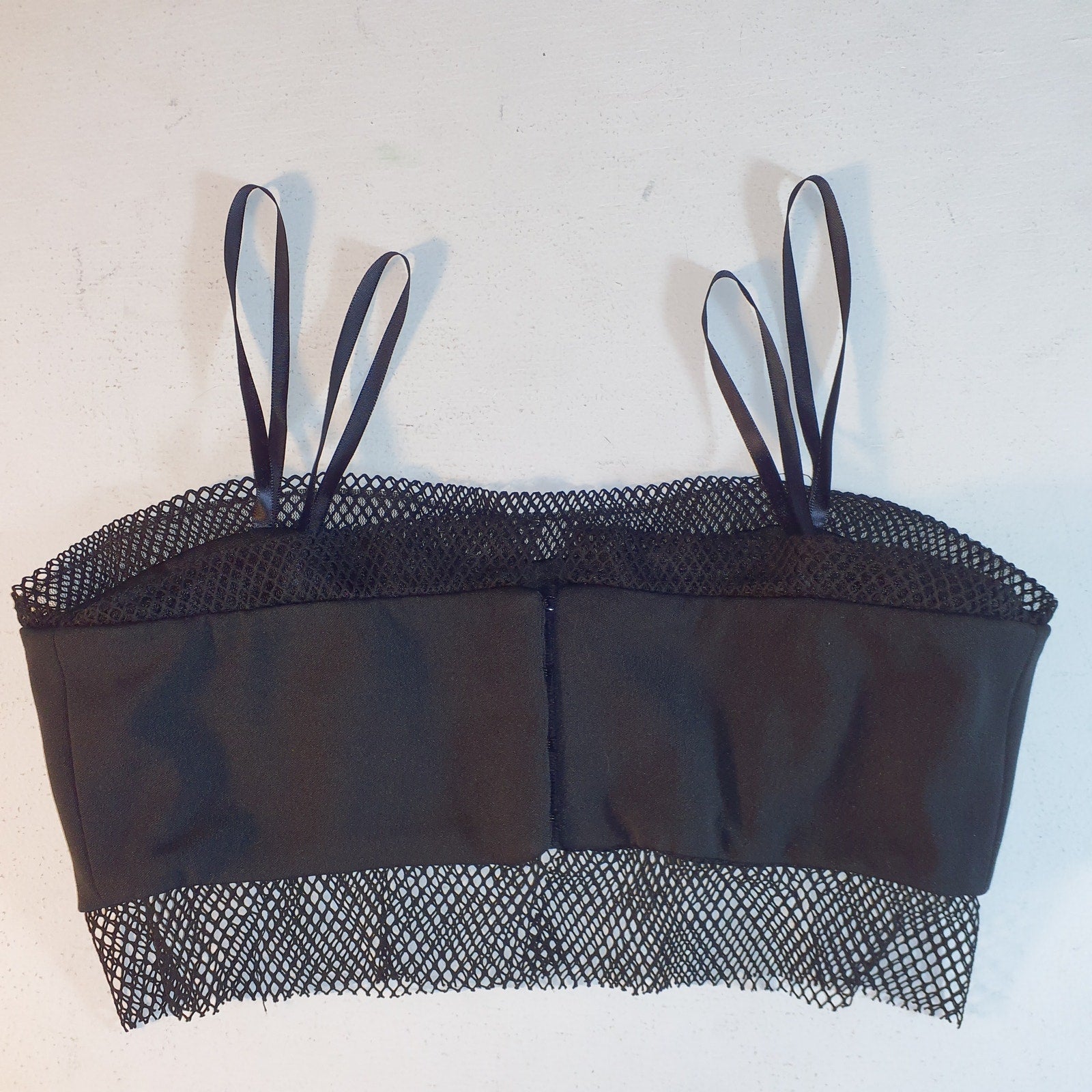 Katie May 'Eyes Up Bandeau' Black Crepe Top Size S