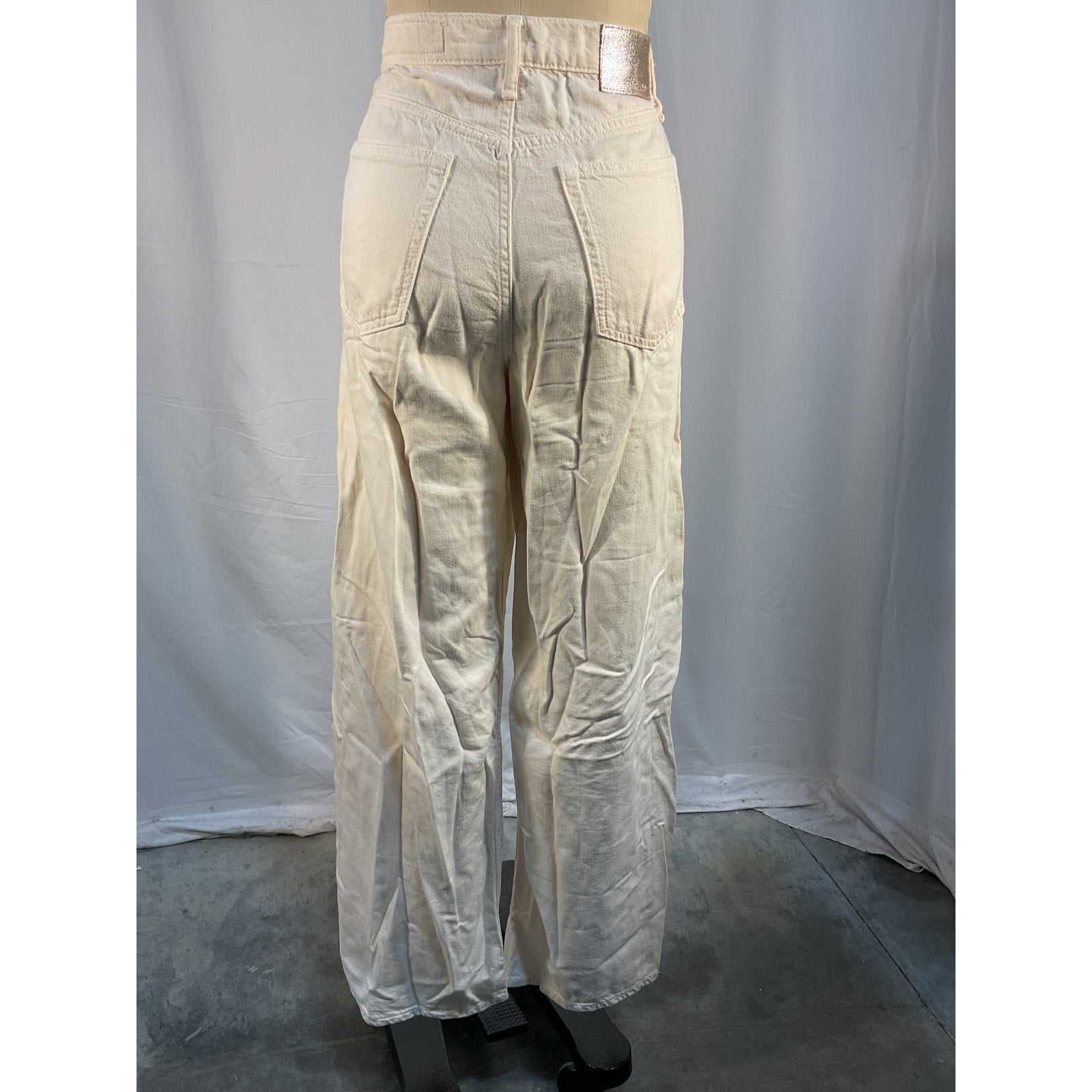 Rag & Bone Featherweight White Cotton Sofie Pants Size 26