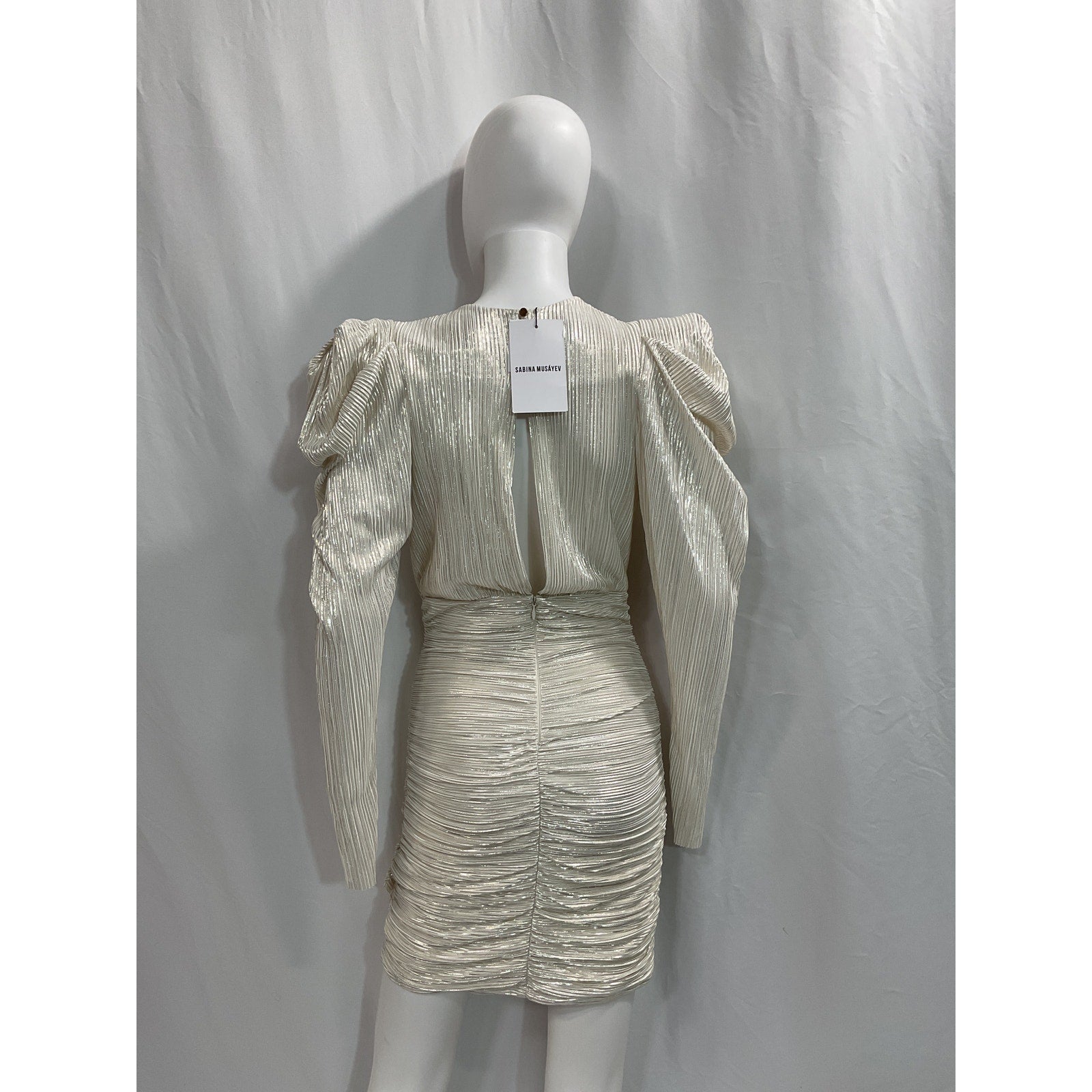 Sabina Musayev 'Myra' White Dress Size S - NWT