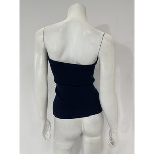 Grlfrnd 'Notin' Navy Rib Knit Tube Top Size XS