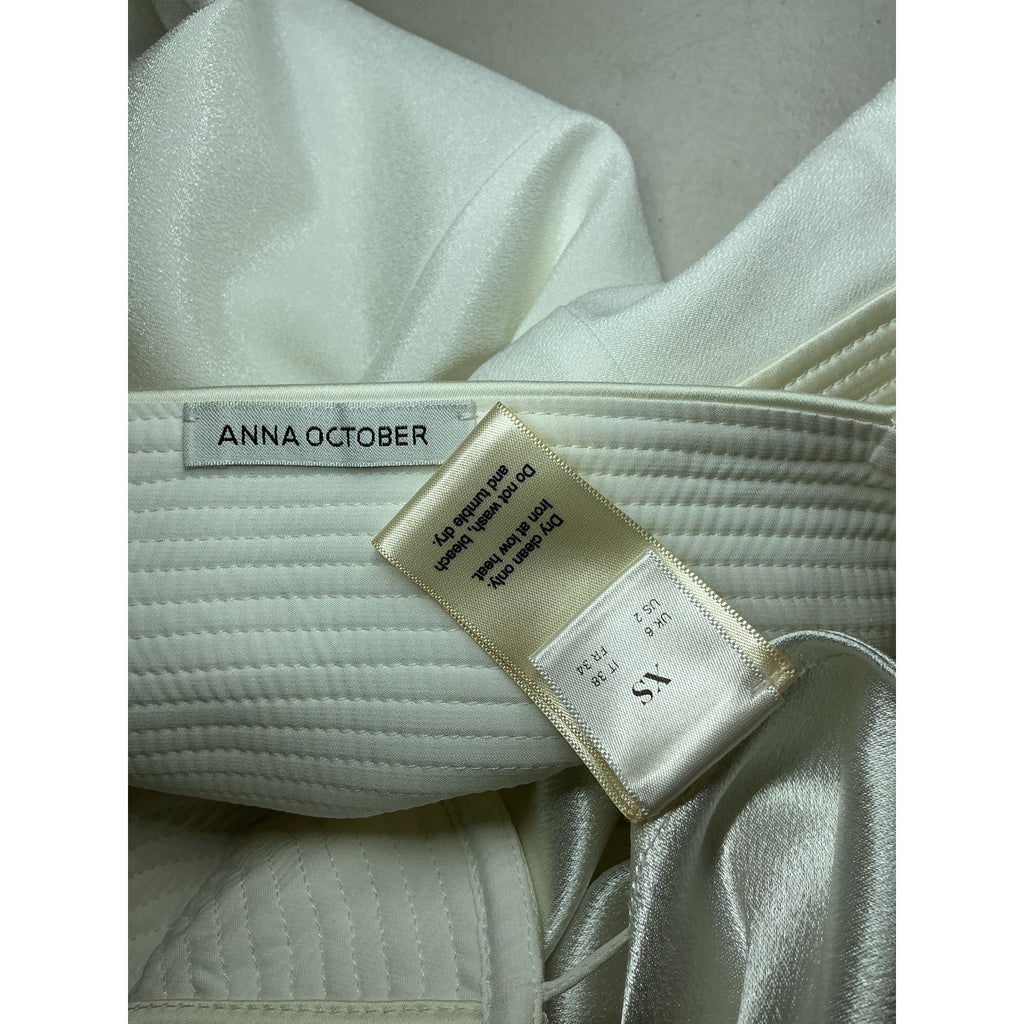 Anna October 'Veronique' White Polyester Maxi Dress Size XS