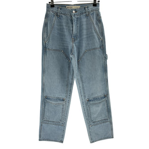 Grlfrnd Relaxed Blue Milla Utility Slouch Denim Jeans Size 23