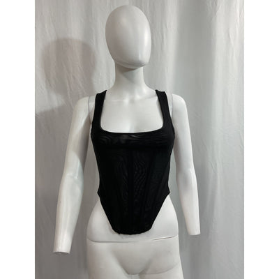 Miaou 'Campbell' Black Corset Size XS