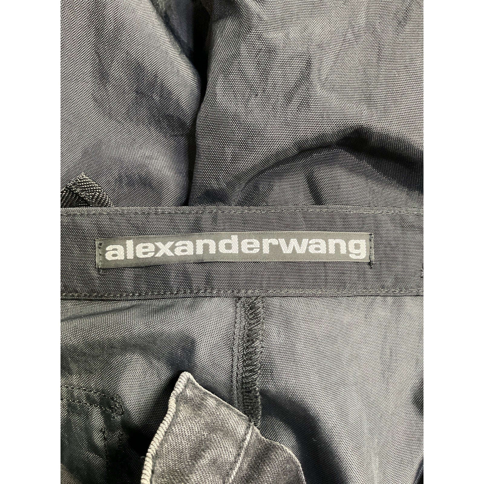 Alexander Wang Pack Mix Black Cotton Hybrid Jeans Size 27