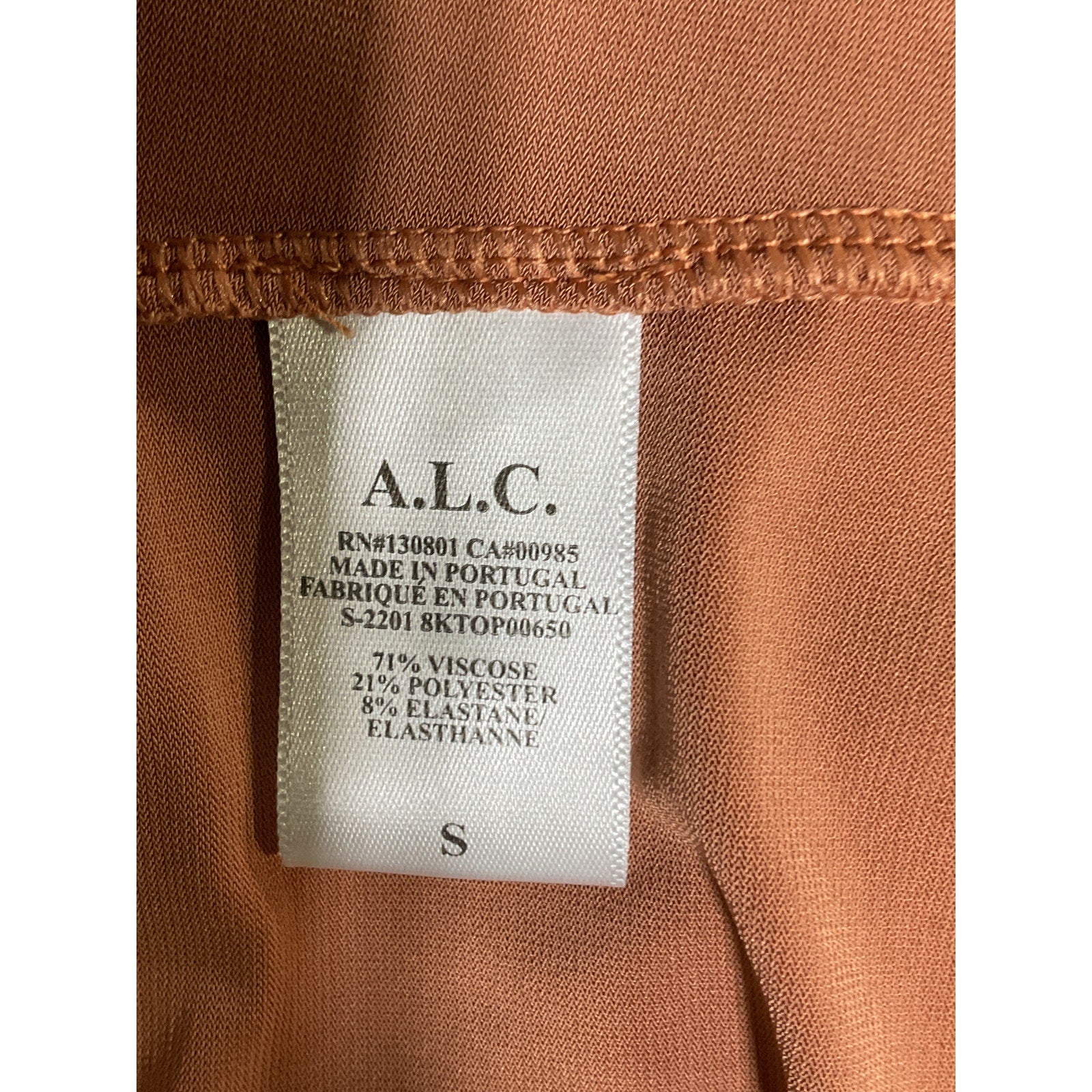 A.L.C. 'Easton' Brown Sleeveless Mockneck Crop Top Size S - NWT