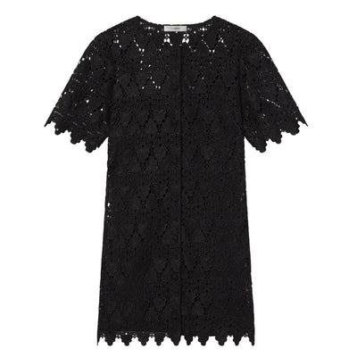 Frame Elegant Black Lace Button Front Dress Size S NWT