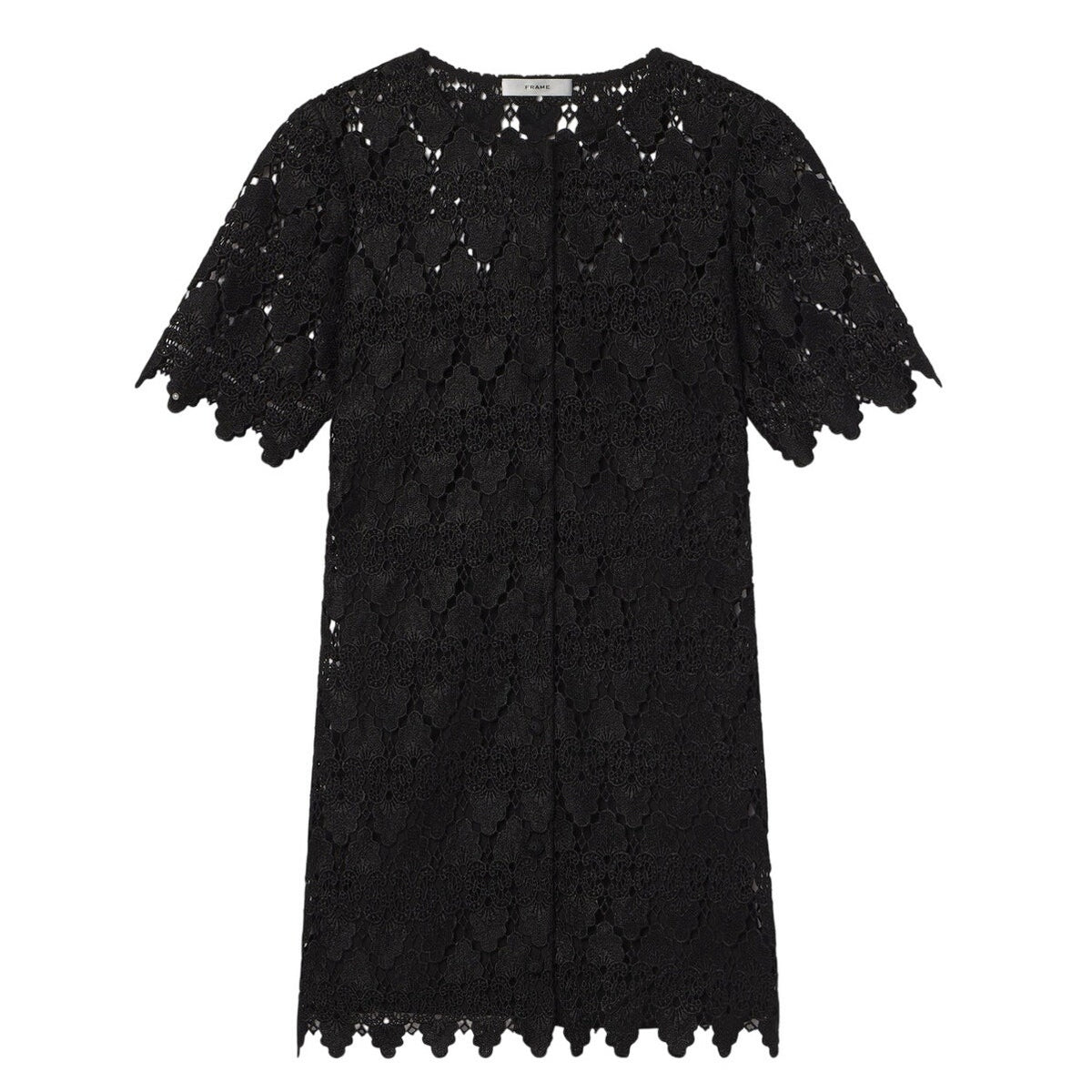 Frame Elegant Black Lace Button Front Dress Size S NWT