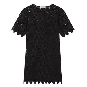 Frame Elegant Black Lace Button Front Dress Size S NWT