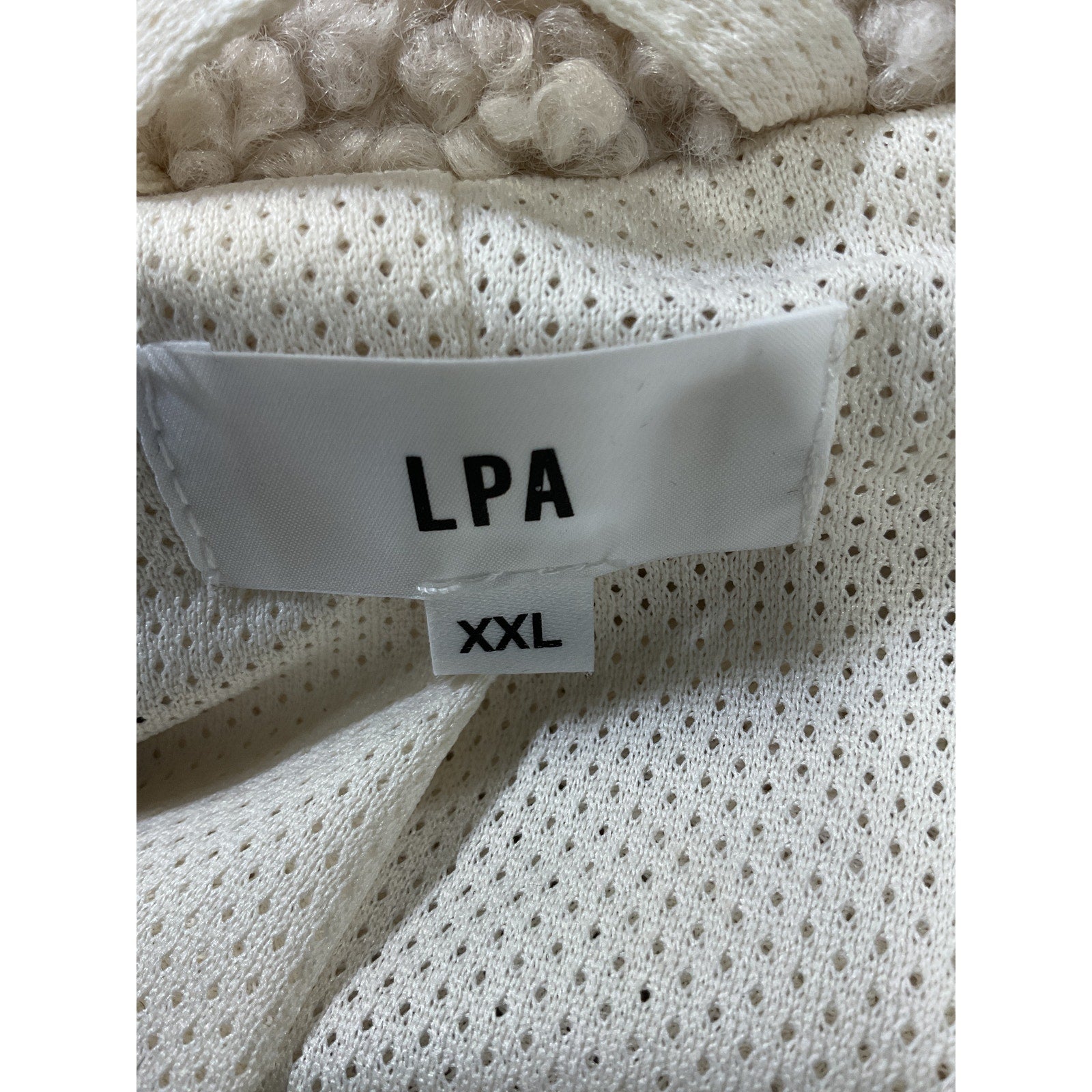 Lpa 'Ciao' White Pullover Faux Fur Sweater Size XXL