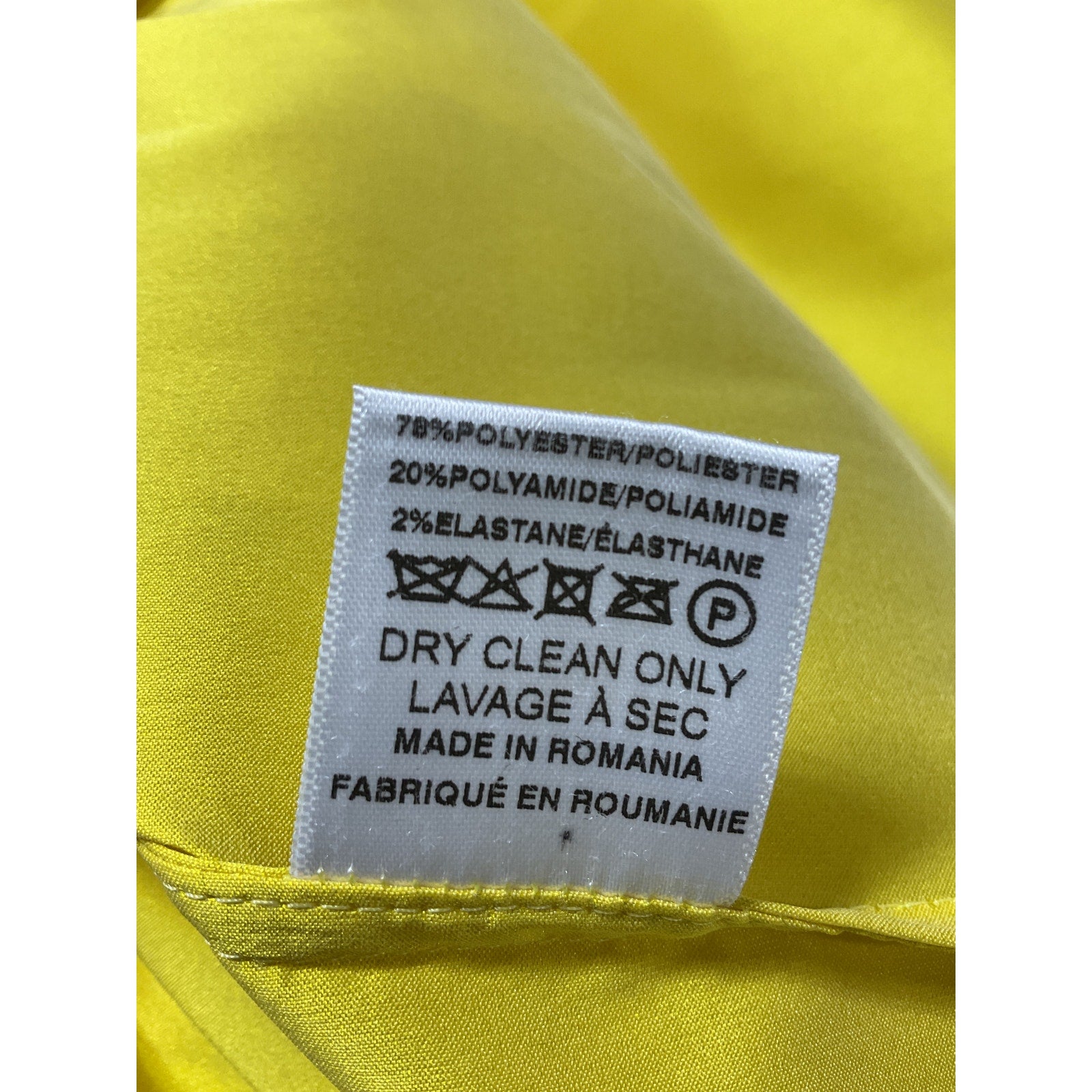 Bernadette 'Kim' Yellow Open- Back Bow Embellished Taffeta Midi Dress Size 12 - NWT