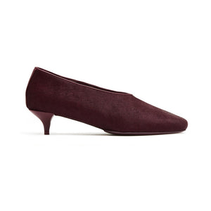 St. Agni Textured Burgundy Glove Heels Size 40 EU / US 10