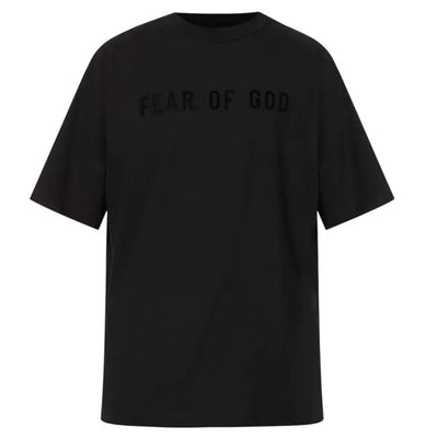 Fear Of God Black Logo Relaxed Fit T Shirt Size L