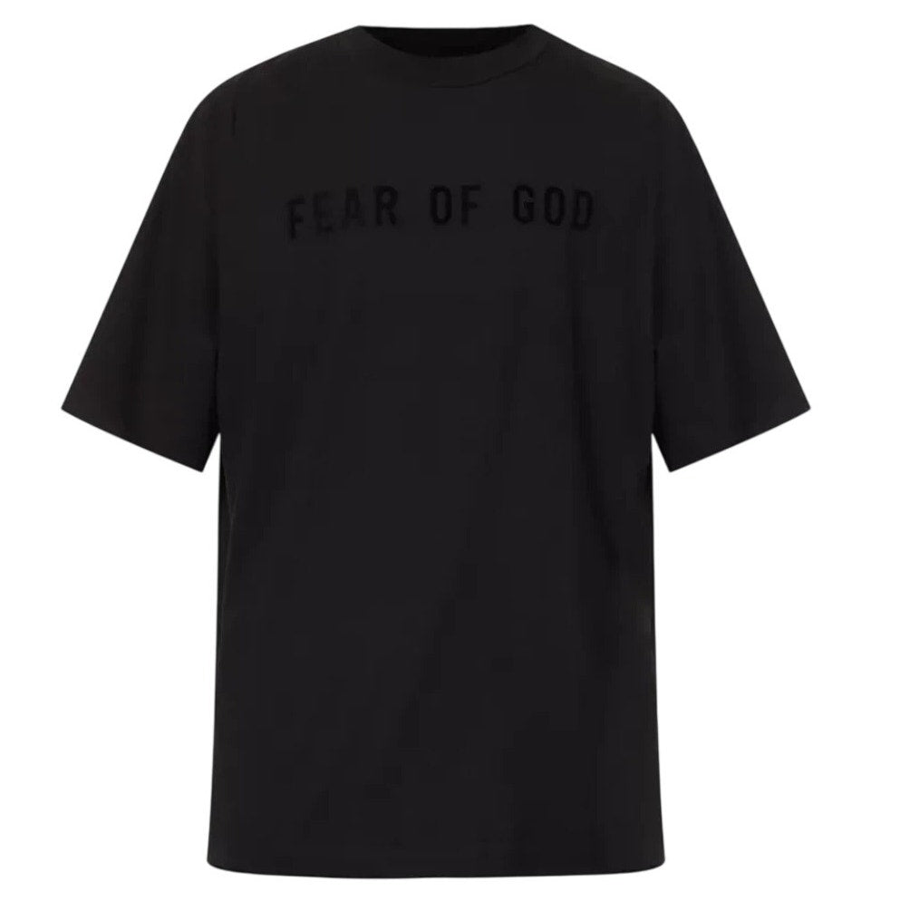 Fear Of God Black Logo Relaxed Fit T Shirt Size L