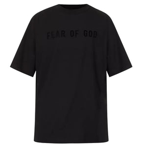 Fear Of God Black Logo Relaxed Fit T Shirt Size L