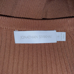 Simkhai Ribbed Orange Jayline Top Size S