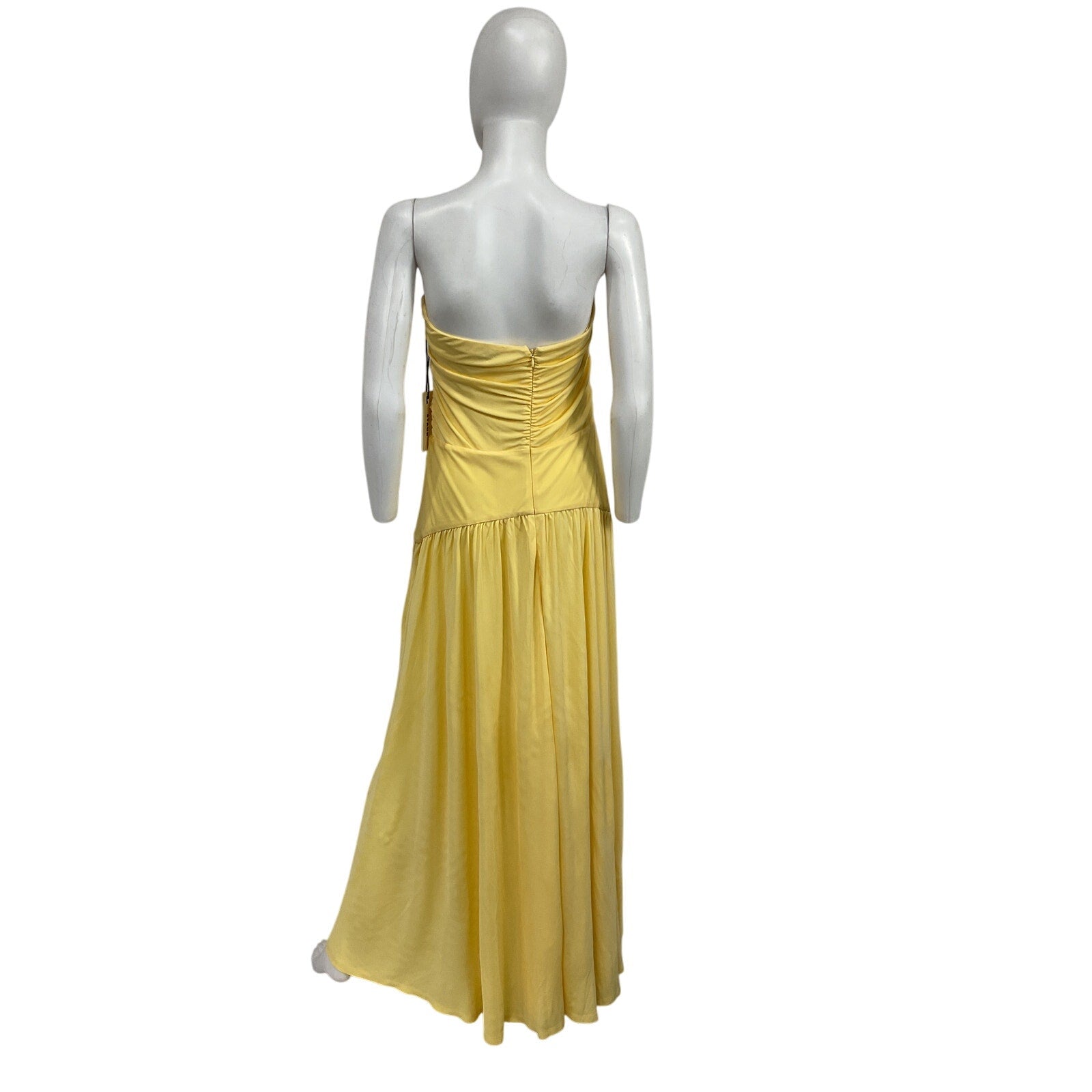 Staud 'Mariana' Yellow Viscose Dress Size XL - NWT