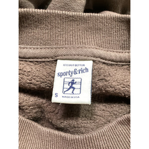 Sporty & Rich 'Exercise Often' Black Crewneck Sweatshirt Size S