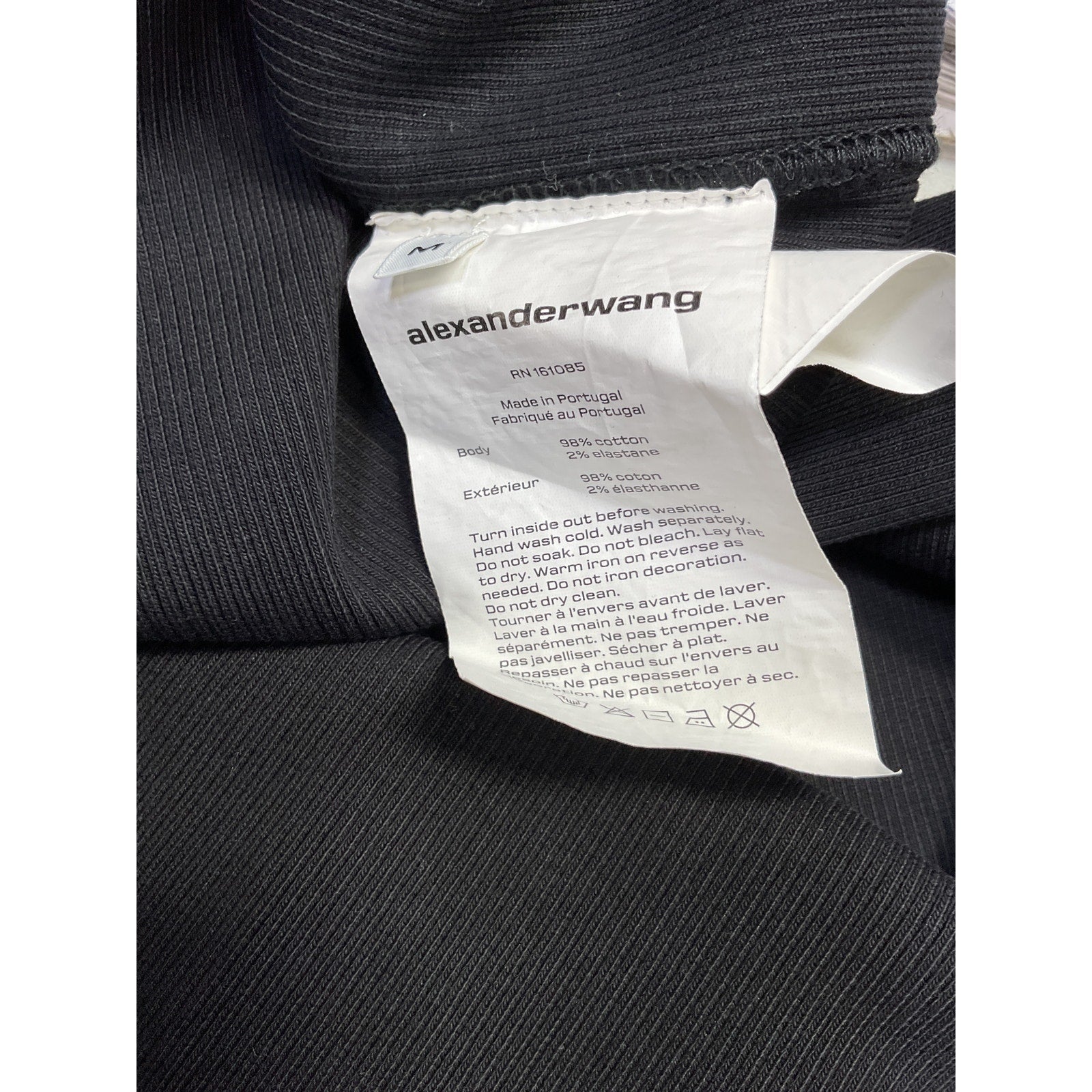 Alexander Wang Black Cotton Maxi Skirt Size M