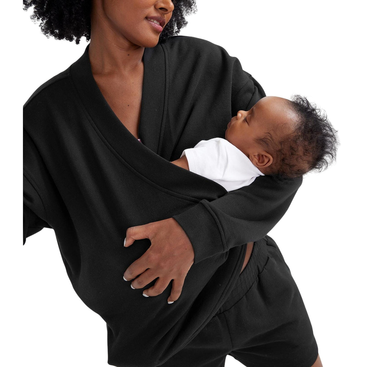 Hatch Cozy Black The Snuggle Sweatshirt Pullover Size 1