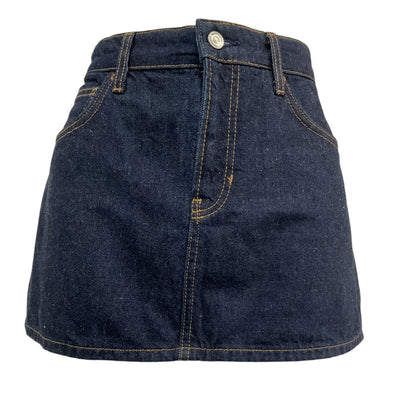 Reformation Denim Blue Hazel Mini Skirt Size 27