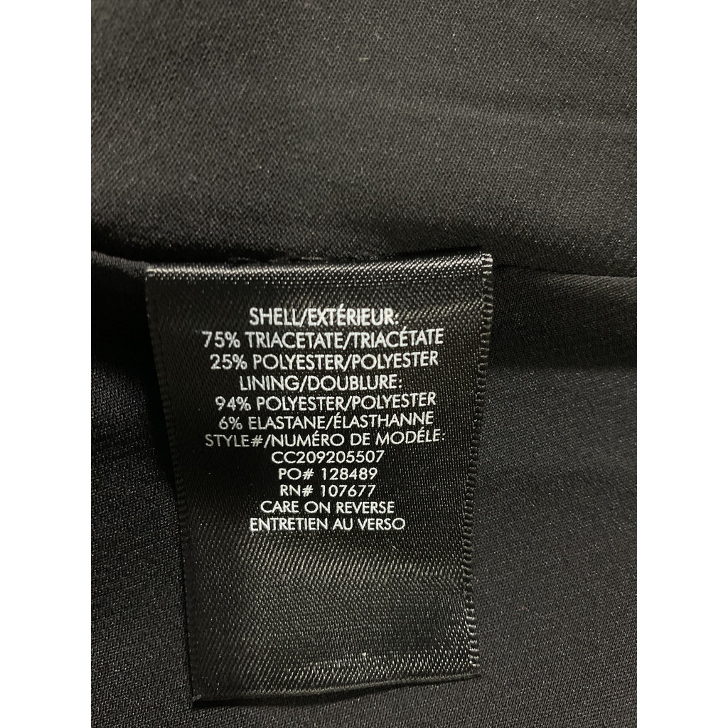 Alice + Olivia Black Sutton Crystal Embellished Strap Satin Mini Dress Size 4 - NWT