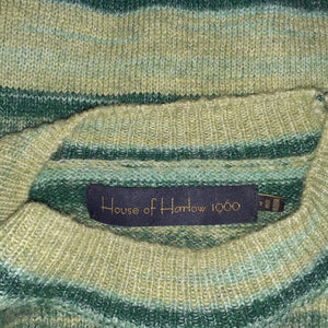 House Of Harlow 1960 Striped Green Kinley Pullover Sweater Size M