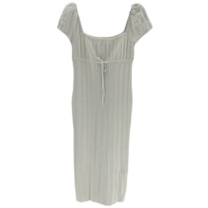 Lpa Ribbed White Coco Dress Size M