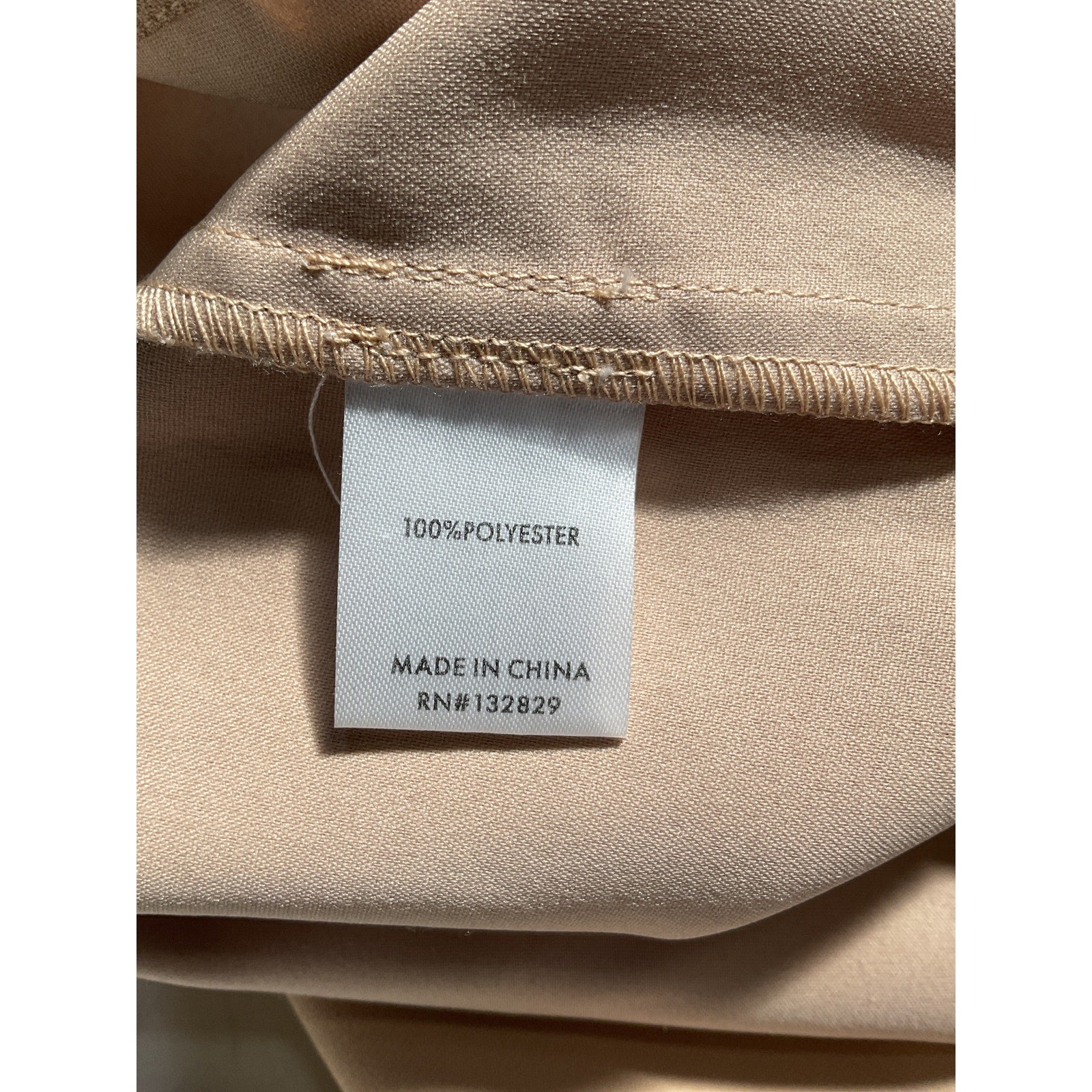 L'Academie 'Lais' Tan Crepe Skort Size S