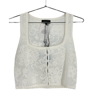 Majorelle Lacy White Narcisa Top Size XS