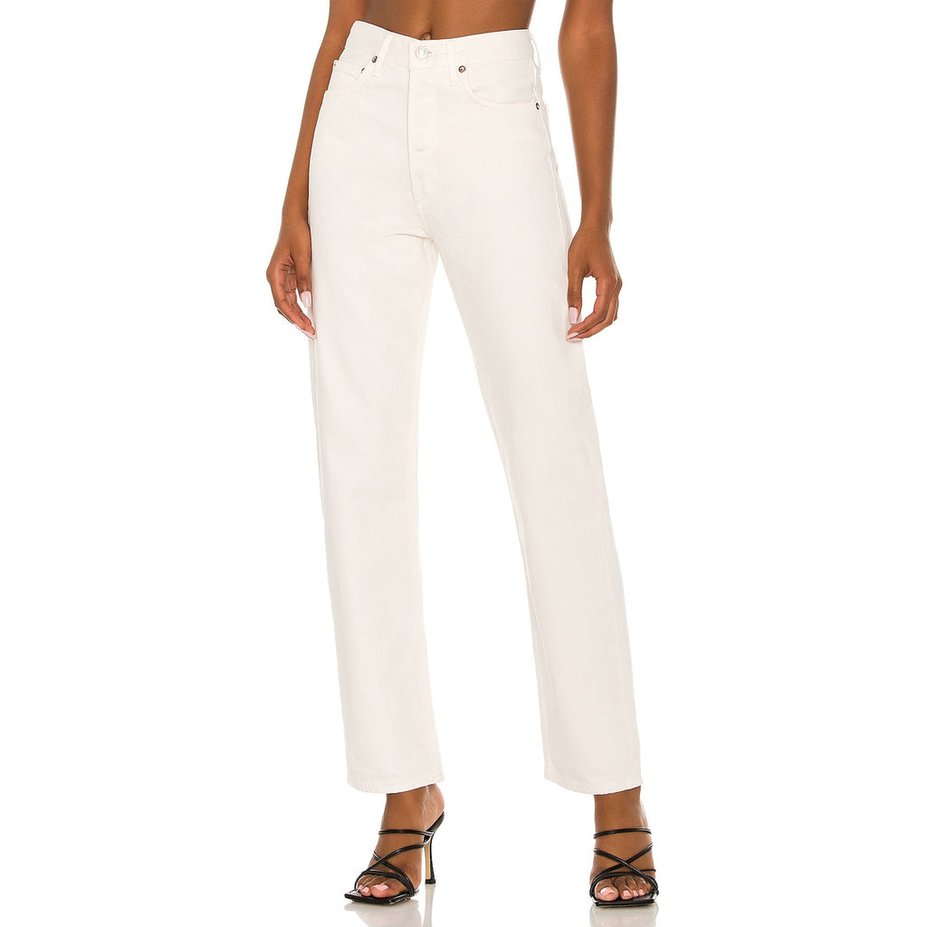Agolde '90S' White Cotton Pinch Waist Denim Jean Size 24