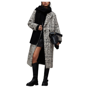 Allsaints Double Breasted Multicolor Mabel Coat Size 6