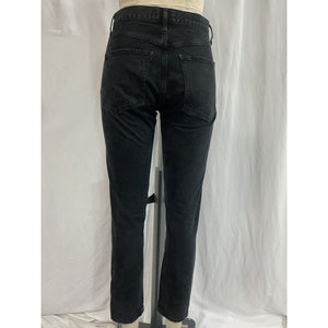 Agolde 'Jamie' Black High Rise Classic Denim Jean Size 25