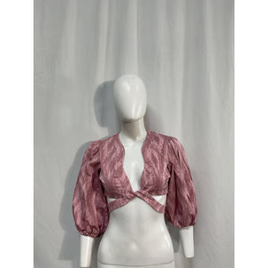 Alexis 'Iris' Pink Cotton Top Size XS