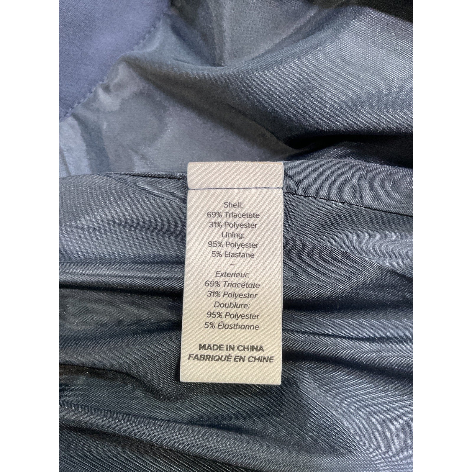 Cinq A Sept 'Miranda' Navy Polyester Skirt Size 8