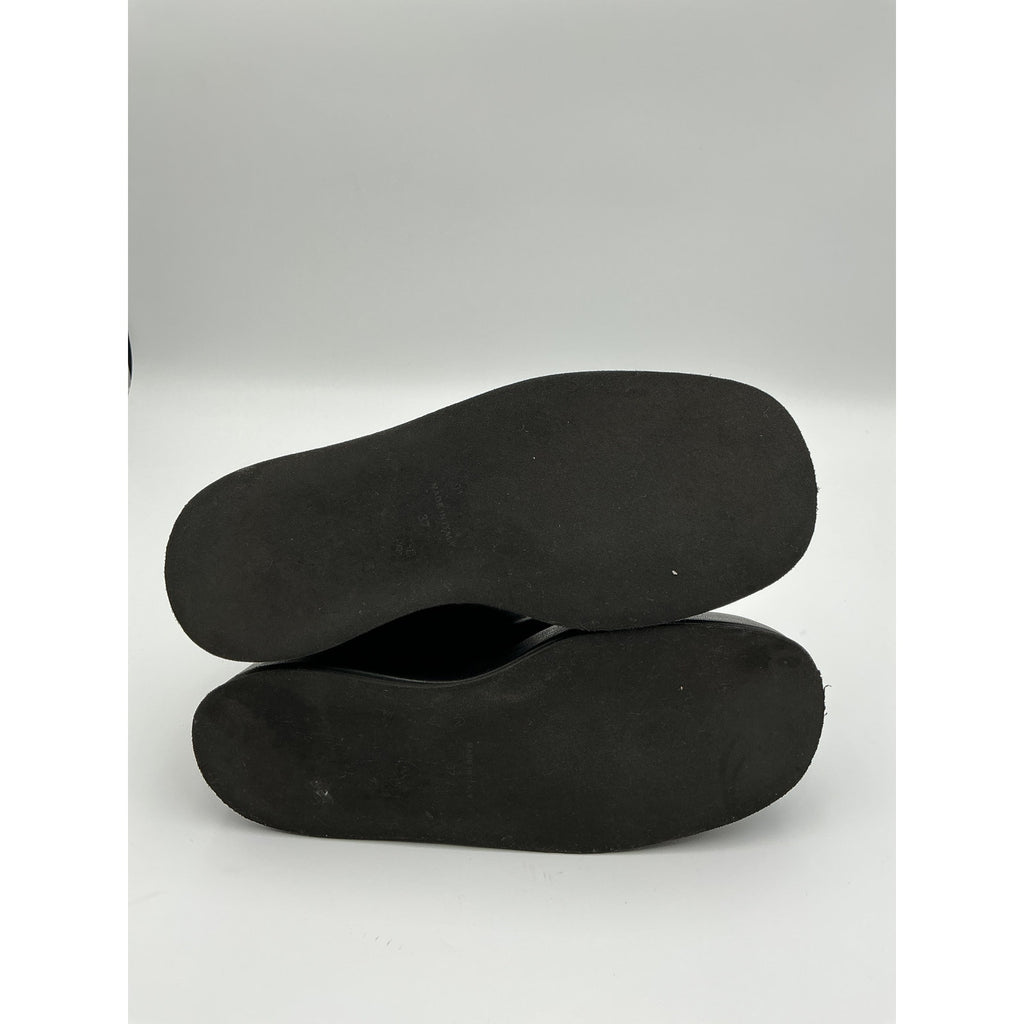 Gia Borghini x 'Rhw' Black Ankle Flat Boot Size 7