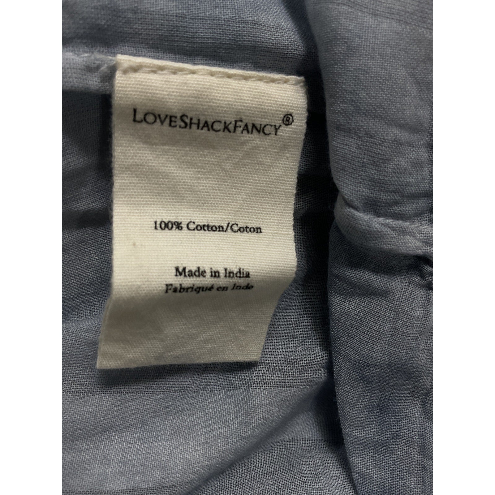 Loveshackfancy 'Ronda' Blue Top Size XS - NWT