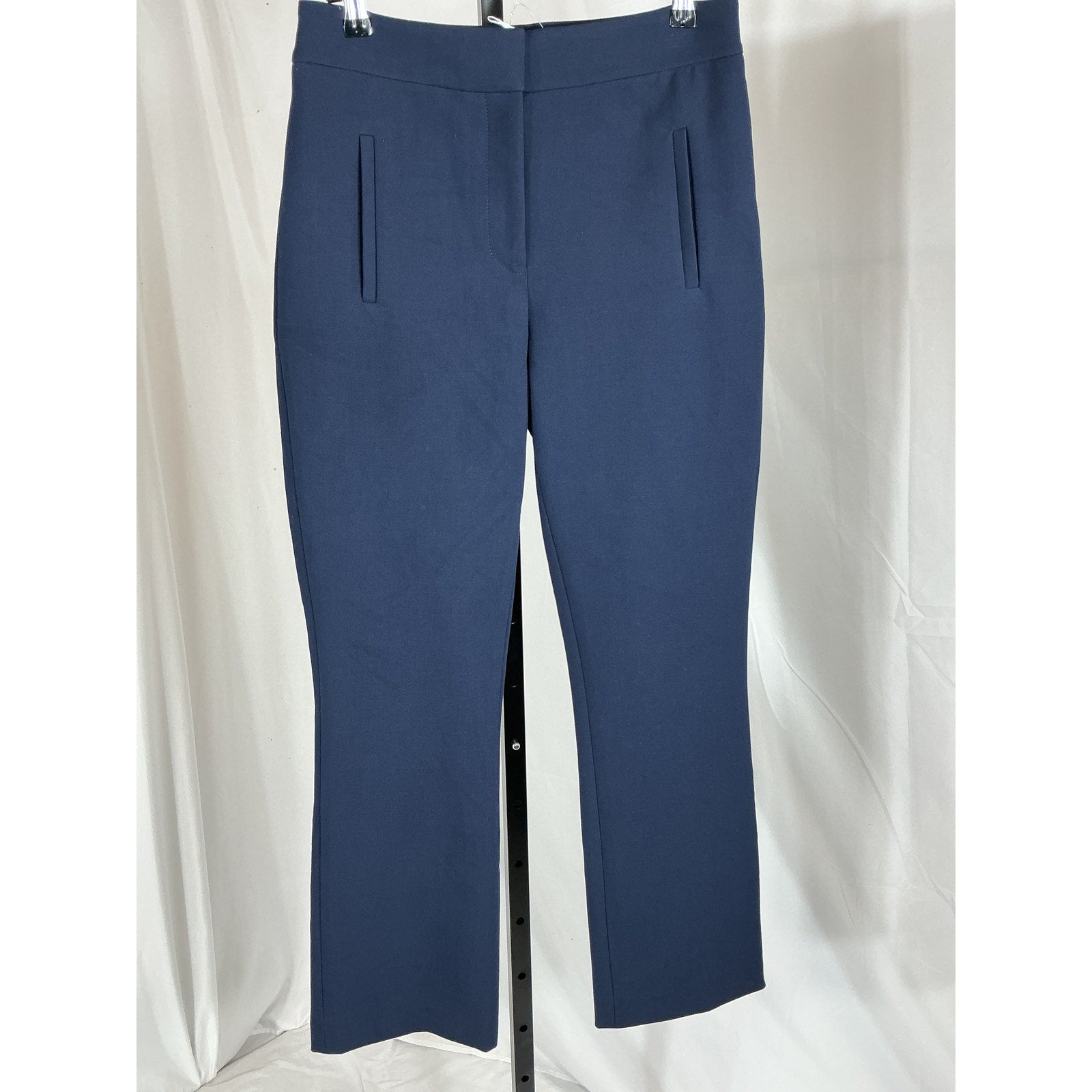 Veronica Beard 'Arte' Blue Houndstooth High Waist Flare Ankle Pants Size 6 - NWT