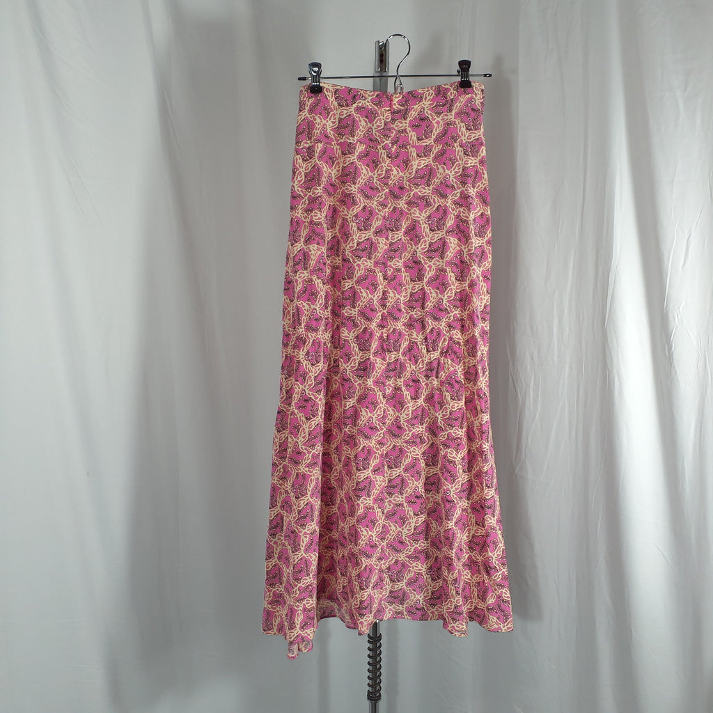 Isabel Marant 'Sakura' Pink Geometric Print Skirt Size 38