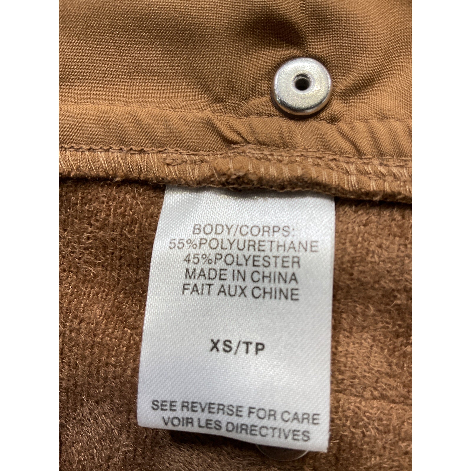 Cami Nyc 'Hanie' Brown Cropped Faux Leather Straight-Leg Pants Size XS - NWT
