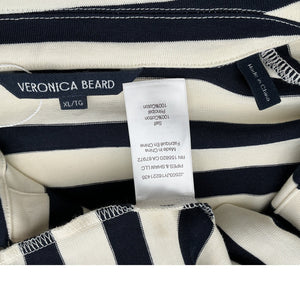 Veronica Beard Striped Multicolor Cayden Polo Dress Size XL