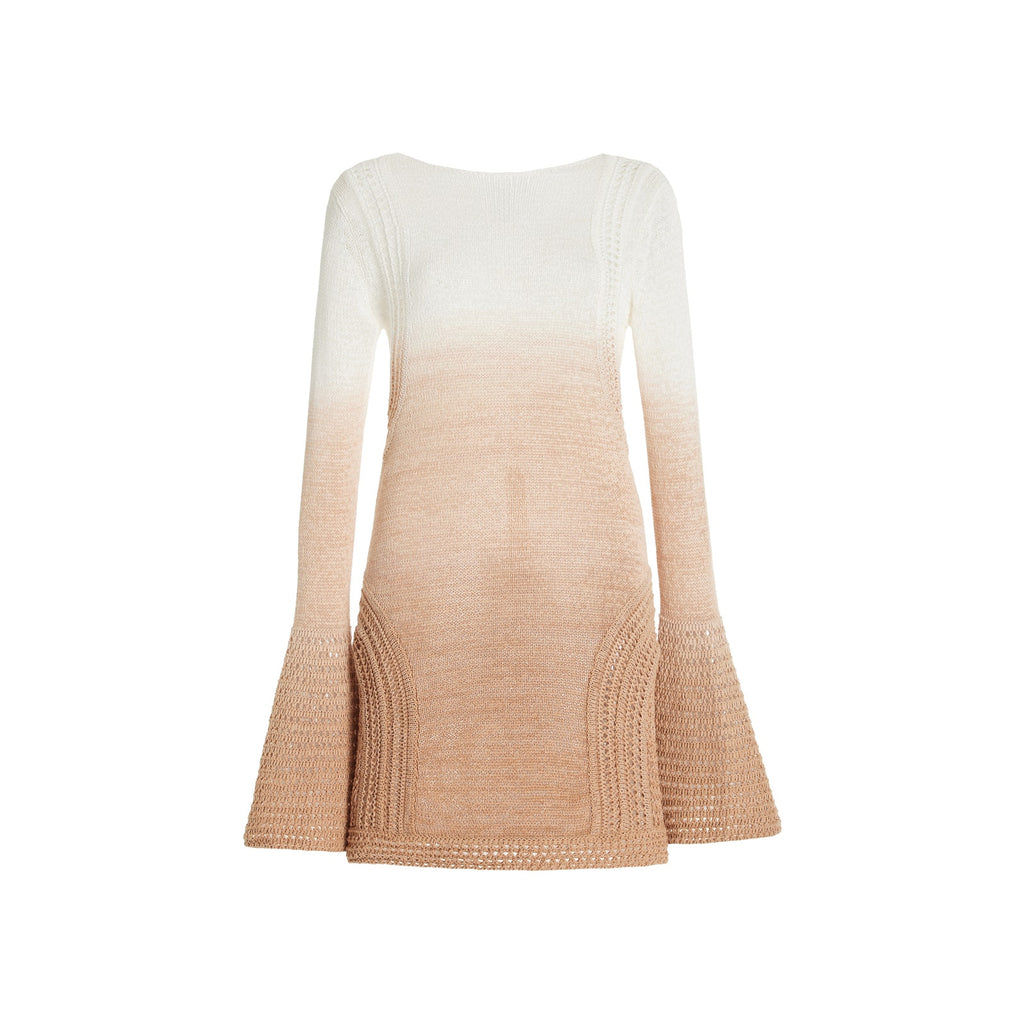 Significant Other 'Orly' Beige Cotton Knit Mini Dress Size 6