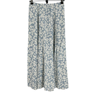Reformation Floral Blue Zoe Skirt Size 2
