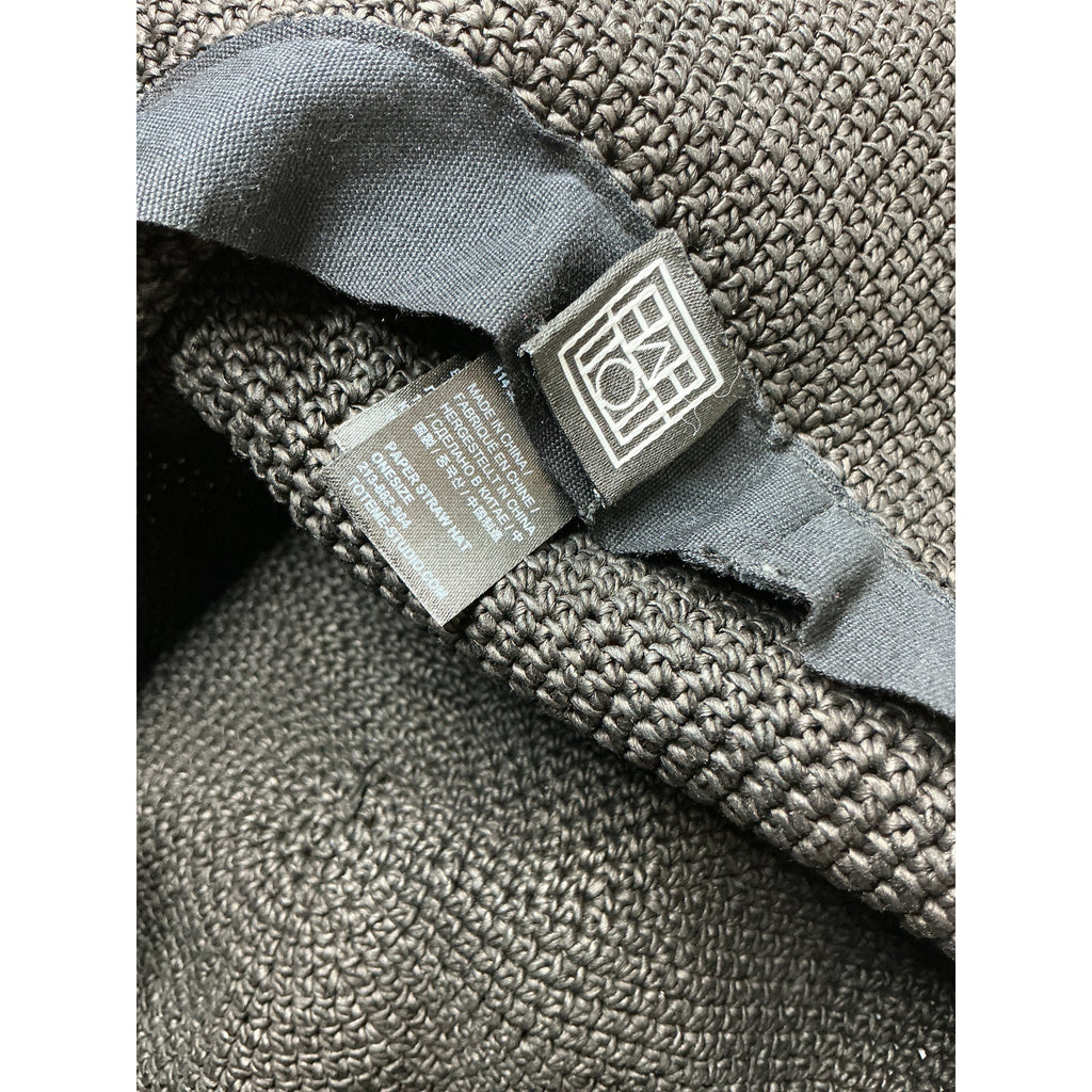 Toteme Woven Black Paper-Straw Hat Size OS