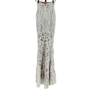Nookie Embellished White Mon Cherie Skirt Size XS