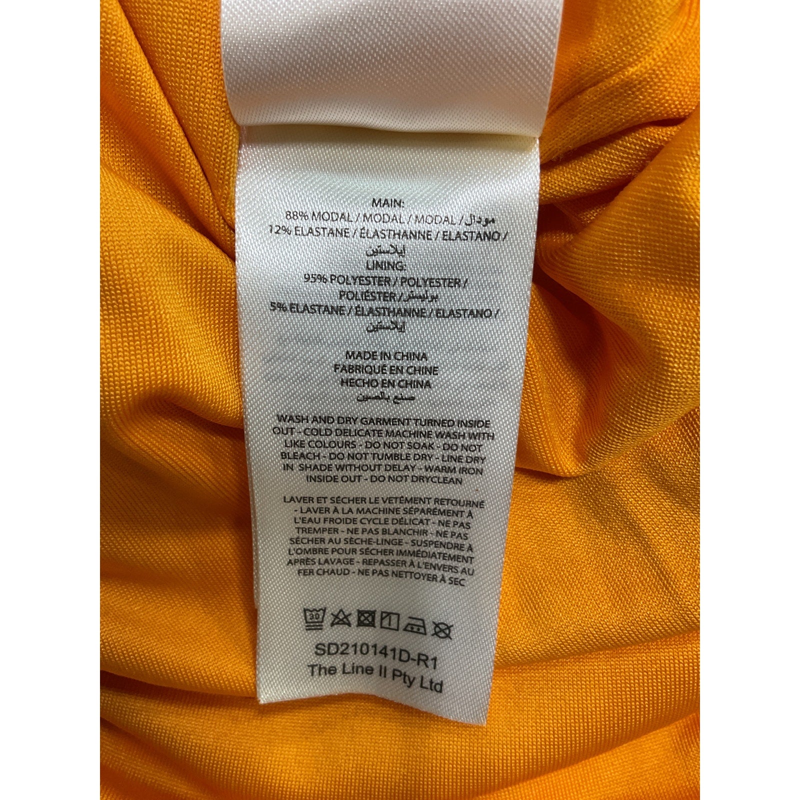 Significant Other 'Cindy' Orange Rayon Dress Size AUS 8 / US 4