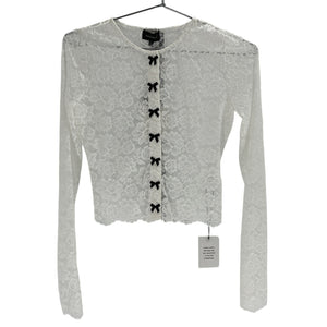 Majorelle Lace White Leila Cardigan Size XXS