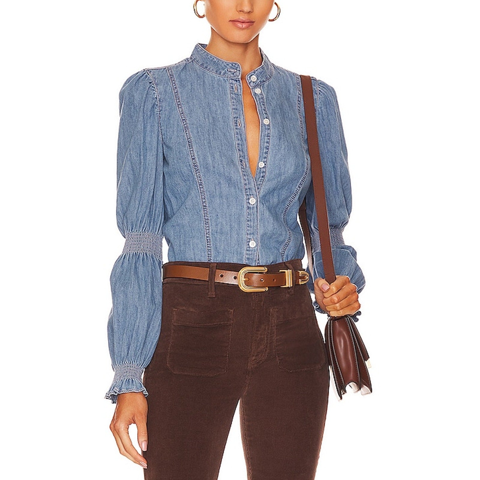 Veronica Beard 'Dalton' Blue Top Size 0