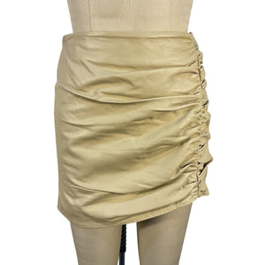 Lamarque Ruched Tan Aricia Skirt Size 2