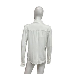 Rag & Bone 'Luca' White Modal Button-Front Shirt Size M