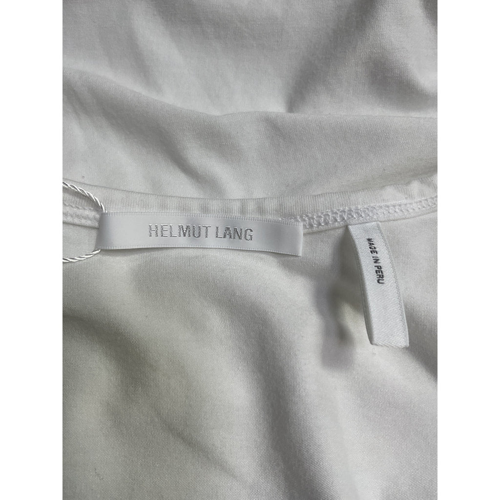 Helmut Lang 'Baby' White Cotton Tee Size S